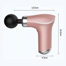 Massageadora Muscular Portátil Elétrico Recarregável LED - 8 Cabeças