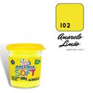 Massinha de Modelar Acrilex Soft 500g Amarelo Limão