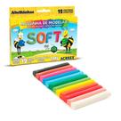 Massinha de Modelar Acrilex Soft Abelinha Diversão C/ 12 Cores