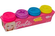 Massinha De Modelar Barbie Pack Com 4 Potes Sortidos Fun