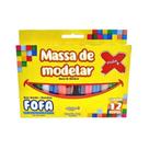 Massinha de Modelar Educativo Infantil com 12 Cores 180g