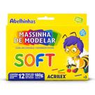 Massinha De Modelar Escolar 12 Cores Soft Acrilex Infantil Cor Colorido