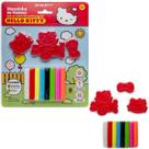 Massinha de modelar hello kitty 80g + 3 moldes - leo&leo