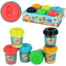 massinha de modelar mania com 6 potes 50g com tampa molde - DM BRASIL massinha de modelar mania com 6 potes 50g com tampa molde - DM BRASIL