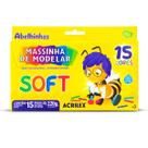 Massinha de modelar Soft Acrilex 220g com 15 cores Massinha de modelar Soft Acrilex 220g com 15 cores