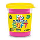 Massinha De Modelar Soft Acrilex Pote 500g Rosa Maravilha Ref. 107 Massinha De Modelar Soft Acrilex Pote 500g Rosa Maravilha Ref. 107
