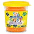 Massinha de Modelar Soft Glitter Acrilex 150g - Laranja