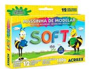 Massinha De Modelar Soft Para Crianças Com 12 Cores Diversas