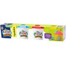 Massinha Kit Com 4 Potinhos Sortidos Diver Massa DiverToys Massinha Kit Com 4 Potinhos Sortidos Diver Massa DiverToys
