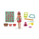 Massinha play-doh barbie arranjos flores e franjas - hasbro g1360