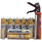 Mastique PU 40 Original P/ Junta De Dilatação (kit C/ 12 Tubos + Aplicador)