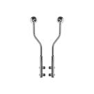 Mastro Baliza Curva Média Cromada com Bola - 830 mm