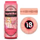 Masturbador Masculino em Formato de Vagina com Textura em Lata de Cerveja Imperial Stout Bege- Lovetoy