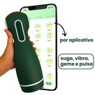 Masturbador Masculino Por Bluetooth App Vibrador Para Pênis Aplicativo Realista Homem SexShop