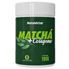 Matchá + Colágeno Suplemento Alimentar Chá em Pó Natural Instantâneo Legítimo Sabor 100% Puro Premium 190g Natunéctar