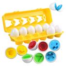 Matching Eggs Toys CPSYUB Reconhecimento de cores e formas