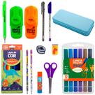 Materiais Escolares Tema Dinossauro Completo + Estojo Leoleo