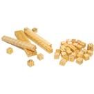 Material dourado 62 peças - Estojo em mdf