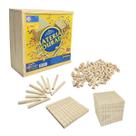 Material Dourado Completo 611 peças Brinquedo Pedagógico Montessori Matemática em Madeira - Jottplay - 4 anos