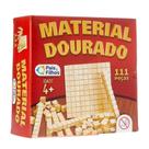 Material Dourado Para Aprender Matematica 111 Peças Madeira