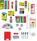 Material Escolar Barato Completo KIT 32 Itens Lápis Giz Cola