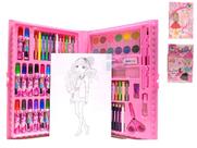 Material Escolar Maleta Pintura Estojo Infantil 86 Peças