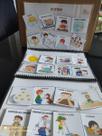 Material Estruturado Pedagógico Rotina diária para autistas - rotina visual com cartinhas e fecho de contato