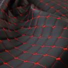 material sintético Automotivo Diamante Uruguai Preto x Vermelho material sintético Automotivo Diamante Uruguai Preto x Vermelho