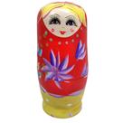 Matrioska Russa Vermelho 03 com 6 Bonecas Uma Dentro Outra 14cm