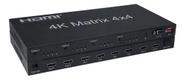 Matrix Hdmi 4k 4x4 Splitter Seletor 4k 4 Entradas 4 Saidas
