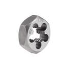 Matriz de rerosqueamento hexagonal uxcell M12 x aço carbono de 1,75 passo