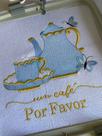 Matrizes de Bordado Bules Cozinha Cafe Cha para Maquina de Bordar Pes Jef