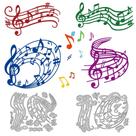 Matrizes de Corte DELORIGIN Notas Musicais em Aço Carbono 2 Peças Matrizes de Corte DELORIGIN Notas Musicais em Aço Carbono 2 Peças