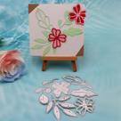 Matrizes de Corte em Metal com Folhas e Flores Feemkota para Scrapbooking