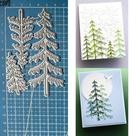 Matrizes de Corte para Scrapbooking FAWENUCY Árvores de Natal 10,6 x 7 cm