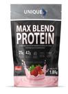 Max Blend Protein 1800g Sabor Morango Unique Nutrition