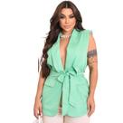 Max Colete Feminino Alfaiataria Moda Social Gringa Elegante