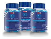 Max ocular kit com 03 potes para a visão embaçada e moscas volantes
