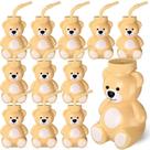 Maxdot 12 vasos en forma de oso con popotes 300ml marrón claro Maxdot 12 vasos en forma de oso con popotes 300ml marrón claro