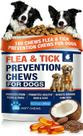 MaxHemp Mastigáveis Macios para Prevenção de Pulgas e Carrapatos para Cães, 180 unidades