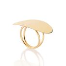 Maxi Anel Aro Duplo Oval Banhando a Ouro Rommanel 513496