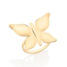 Maxi anel borboleta folheado a ouro 18k