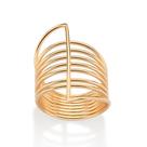 Maxi anel oito aros banhado a ouro 513535 Rommanel