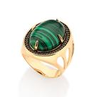Maxi Anel Rommanel Fol. Ouro com Cristais e Zircônias 513206