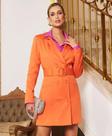 Maxi blazer cora canela