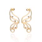 Maxi brinco borboleta banhado a ouro BRANCO 527332 Rommanel