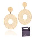 Maxi Brinco Estilizado Banhado à Ouro Rommanel 527459