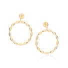 Maxi brinco folheado a ouro 527066 Rommanel