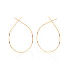 Maxi brinco gota folheado a ouro 526933 Rommanel