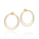 Maxi brinco redondo banhado a ouro 527431 Rommanel
